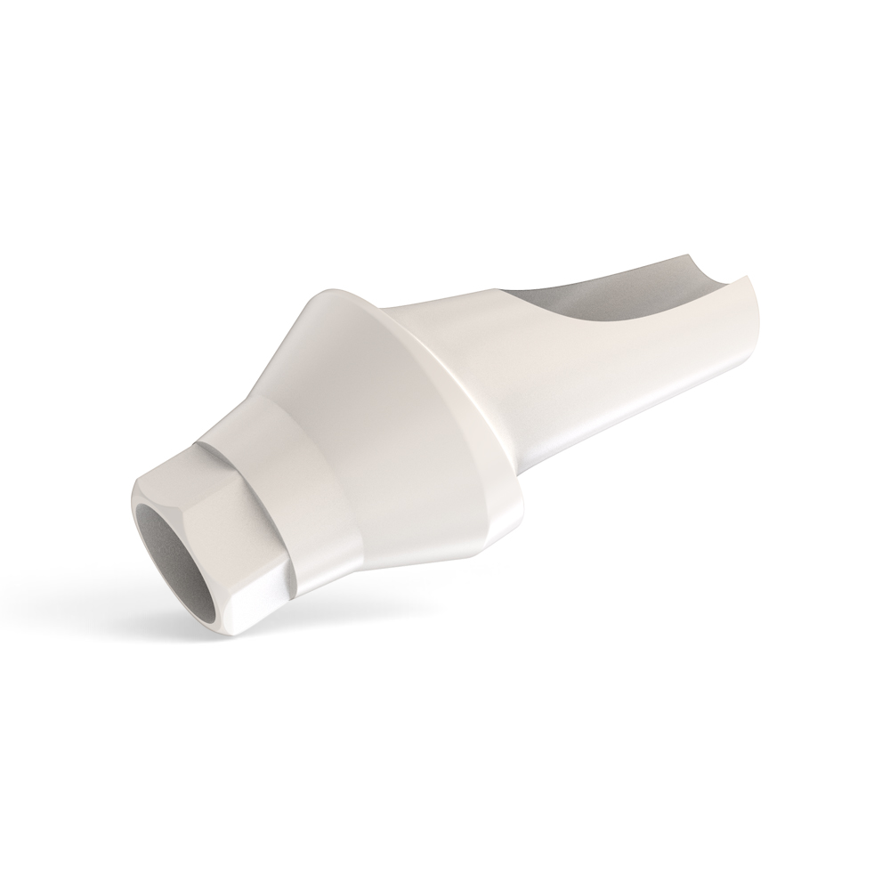 Angulated 15° Peek Temporary Anatomic Abutment - Regular Platform Conical Connection