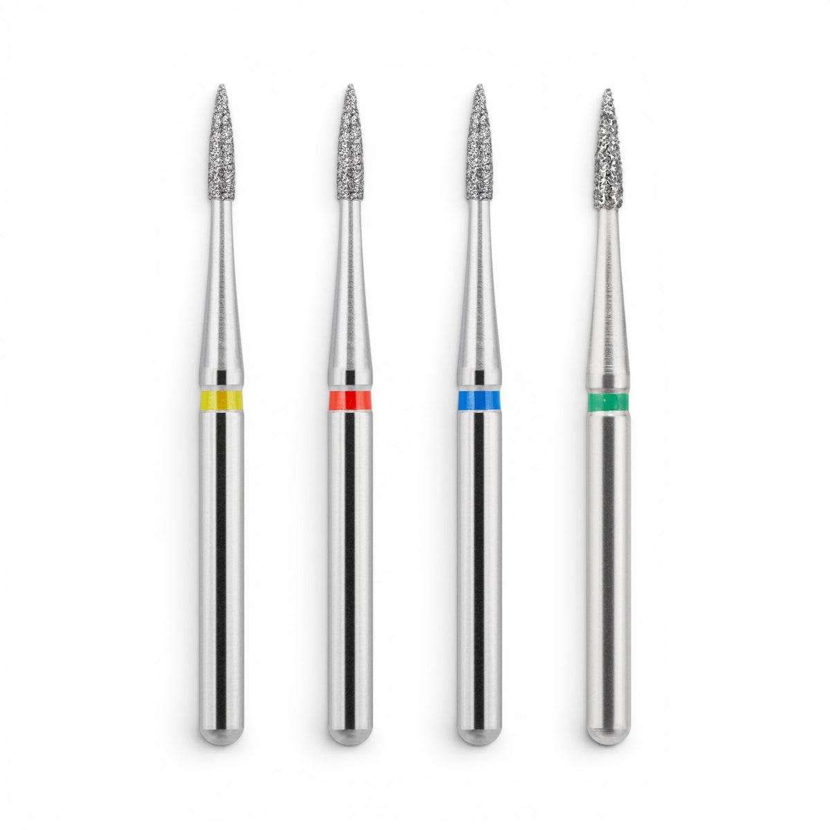 MDT FG Diamond Bur -Short Flame Needle Head 889 Dental Bur, 5pcs