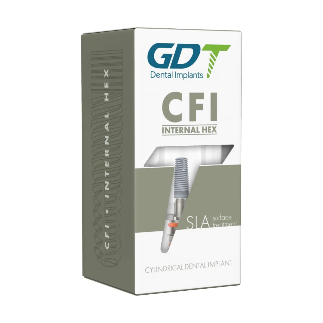 GDT CFI Cylindrical Dental Implant - Internal Hex Connection