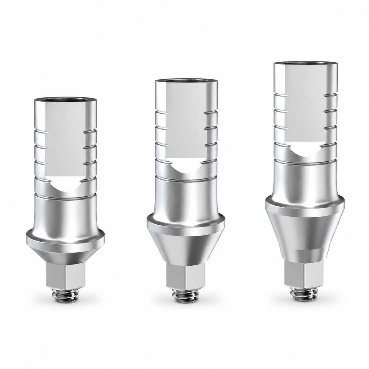 Straight Abutment with Shoulder Ø4.0mm for ADIN® CloseFit Conical Connection Wide Platform