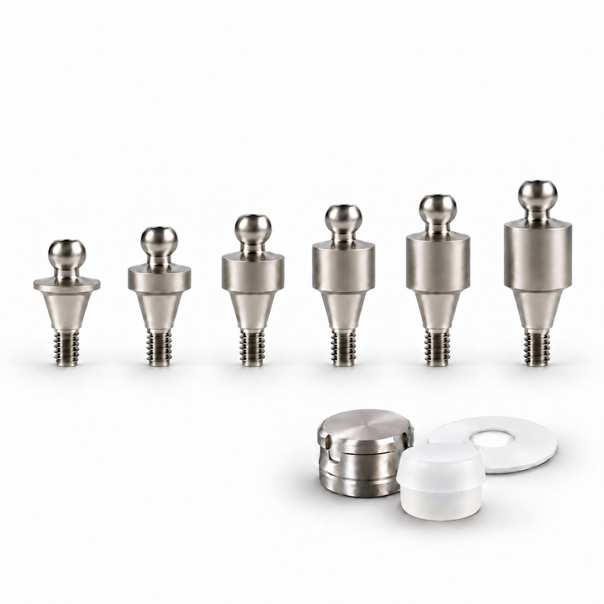 Straight Ball Attachment Set – Regular Platform Conical Connection