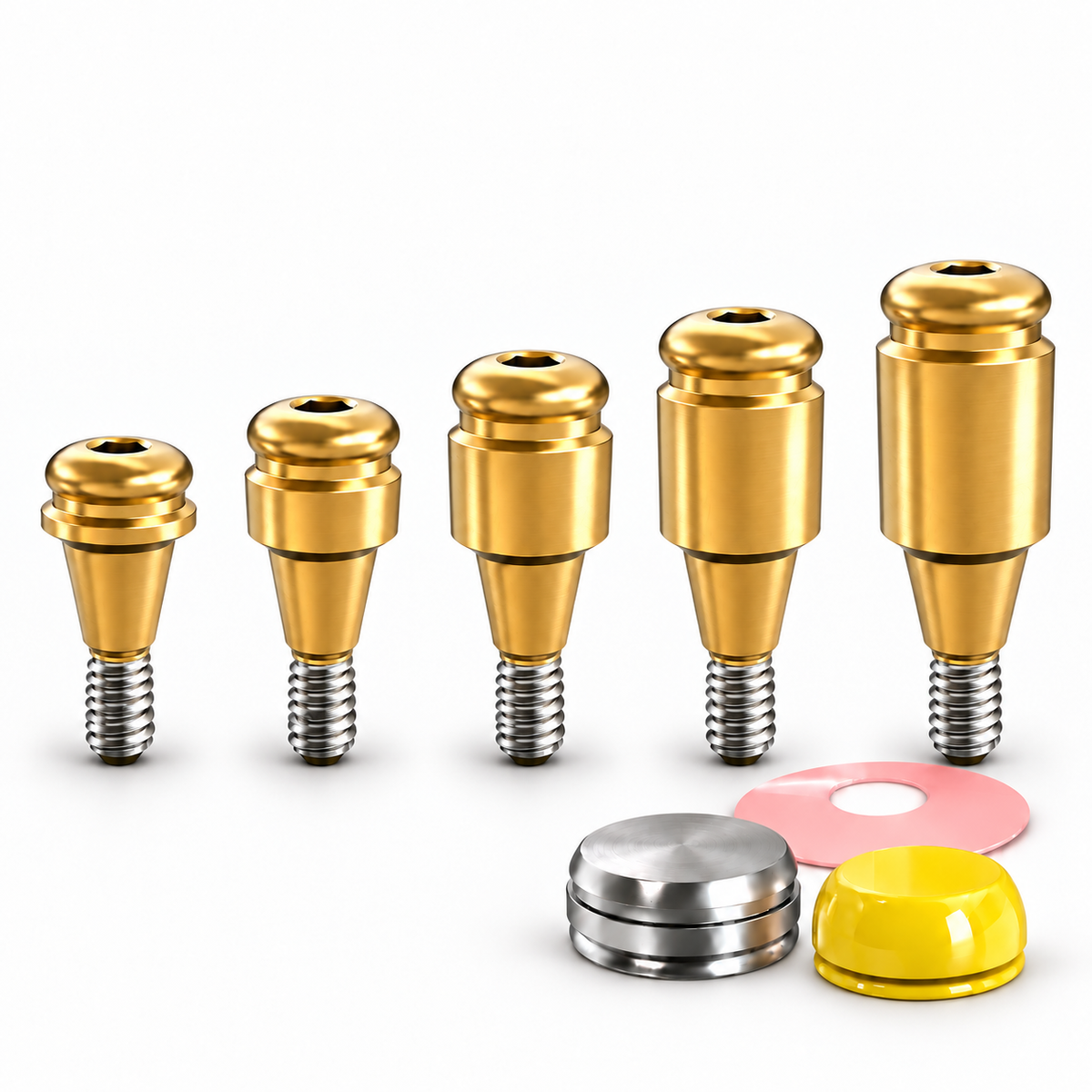Straight Click Attachment Set – Narrow Platform Conical Connection