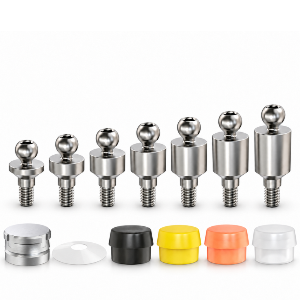 Straight Premium Ball Attachment Kit Ø4.2mm for AB Dent® Internal Hex Standard Platform