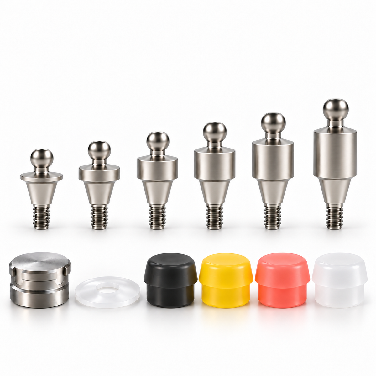 Straight Premium Ball Attachment Kit – Regular Platform Conical Connection