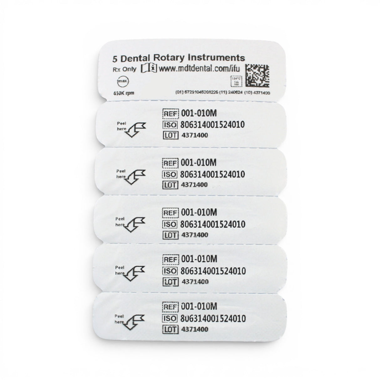 MDT FG Diamond Bur - Round 801 Dental Bur, 5pcs