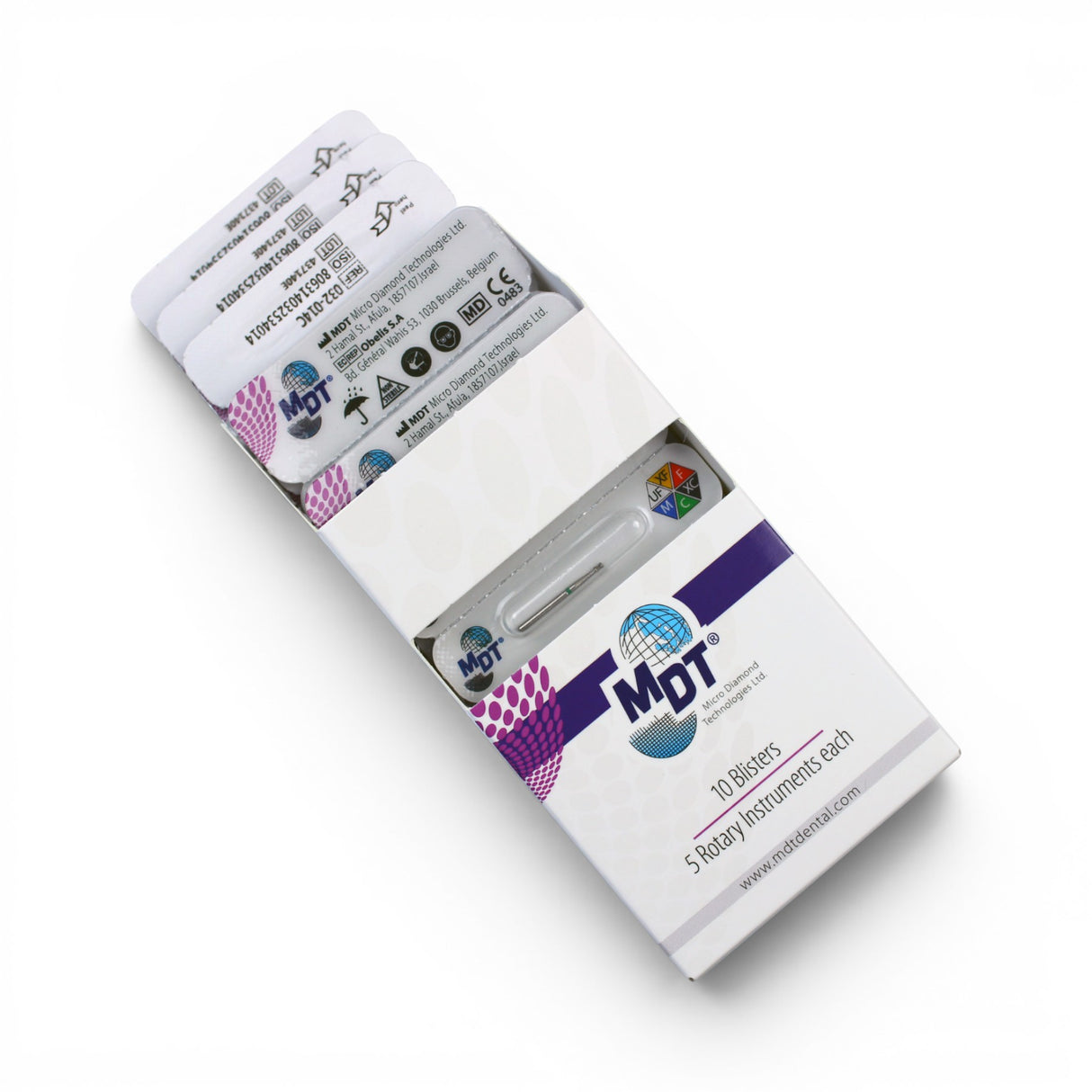 MDT FG Diamond Bur - Diablo 813 Dental Bur, 5pcs