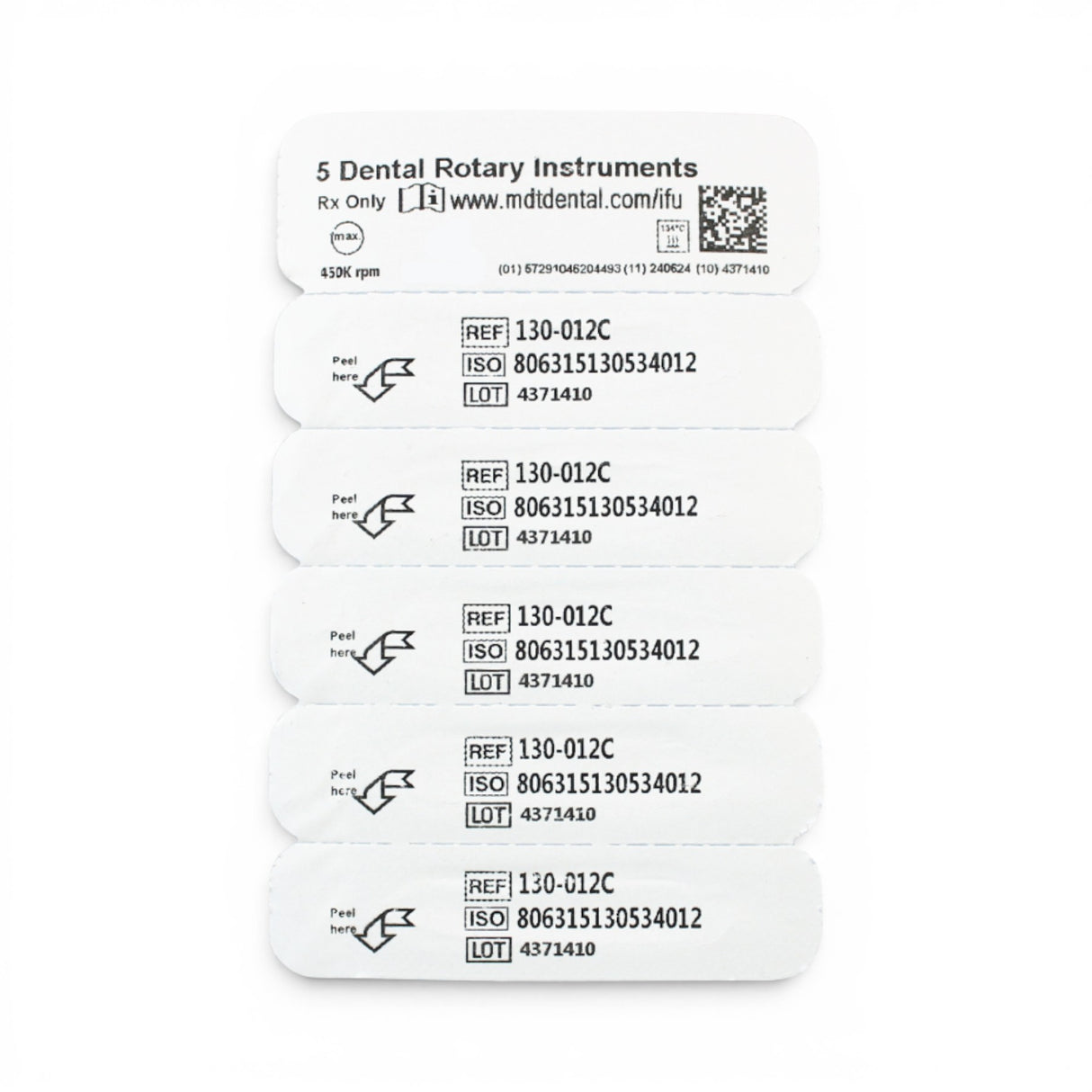 MDT FG Diamond Bur - Beveled Cylinder 885 Dental Bur, 5pcs