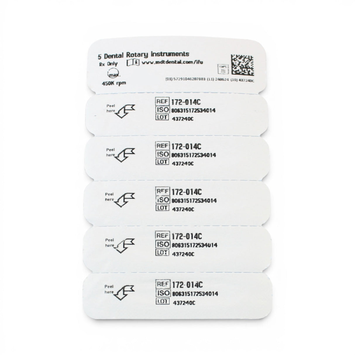 MDT FG Diamond Bur - Flat End Taper 847 Dental Bur, 5pcs