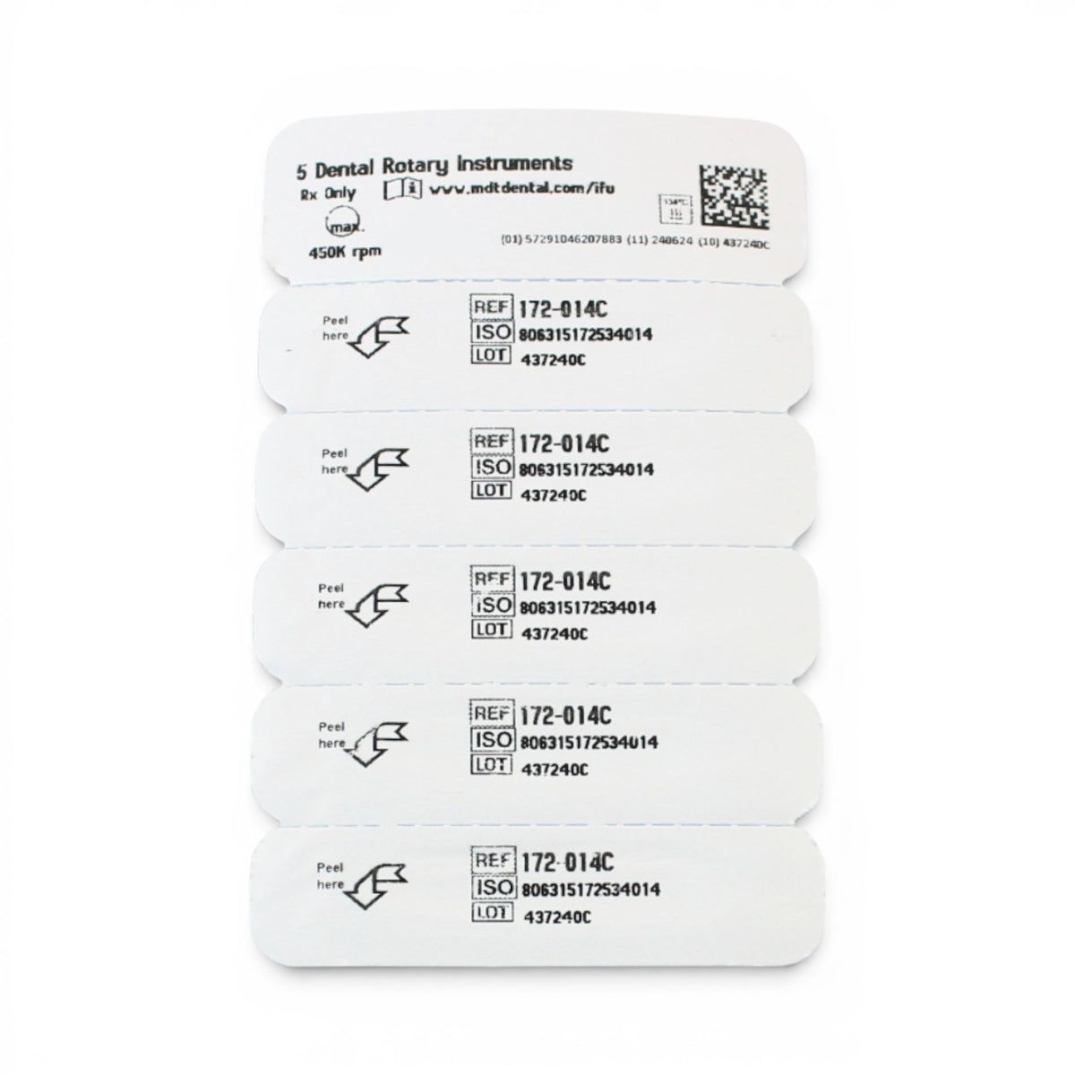 MDT FG Diamond Bur - Flat End Taper 847 Dental Bur, 5pcs