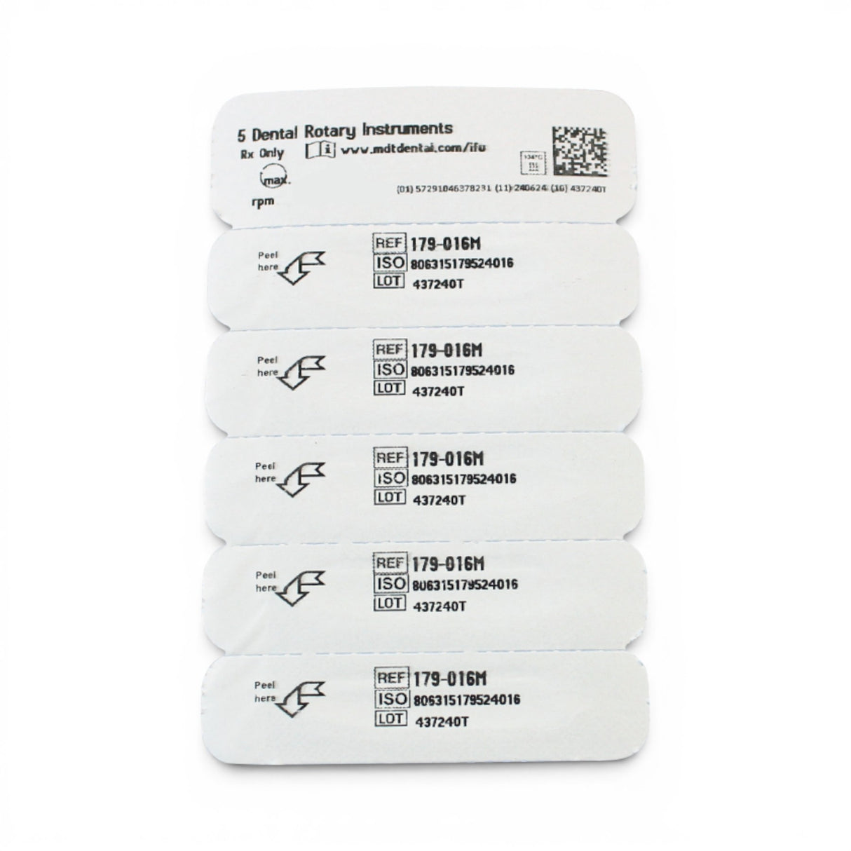 MDT FG Diamond Bur - Round End Cutting 839 Dental Bur, 5pcs