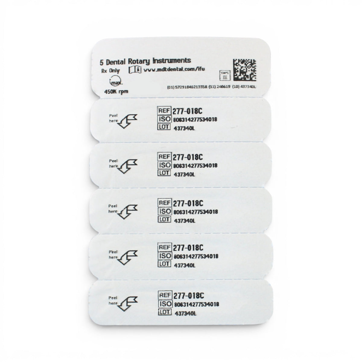 MDT FG Diamond Bur -Egg 379 Dental Bur, 5pcs