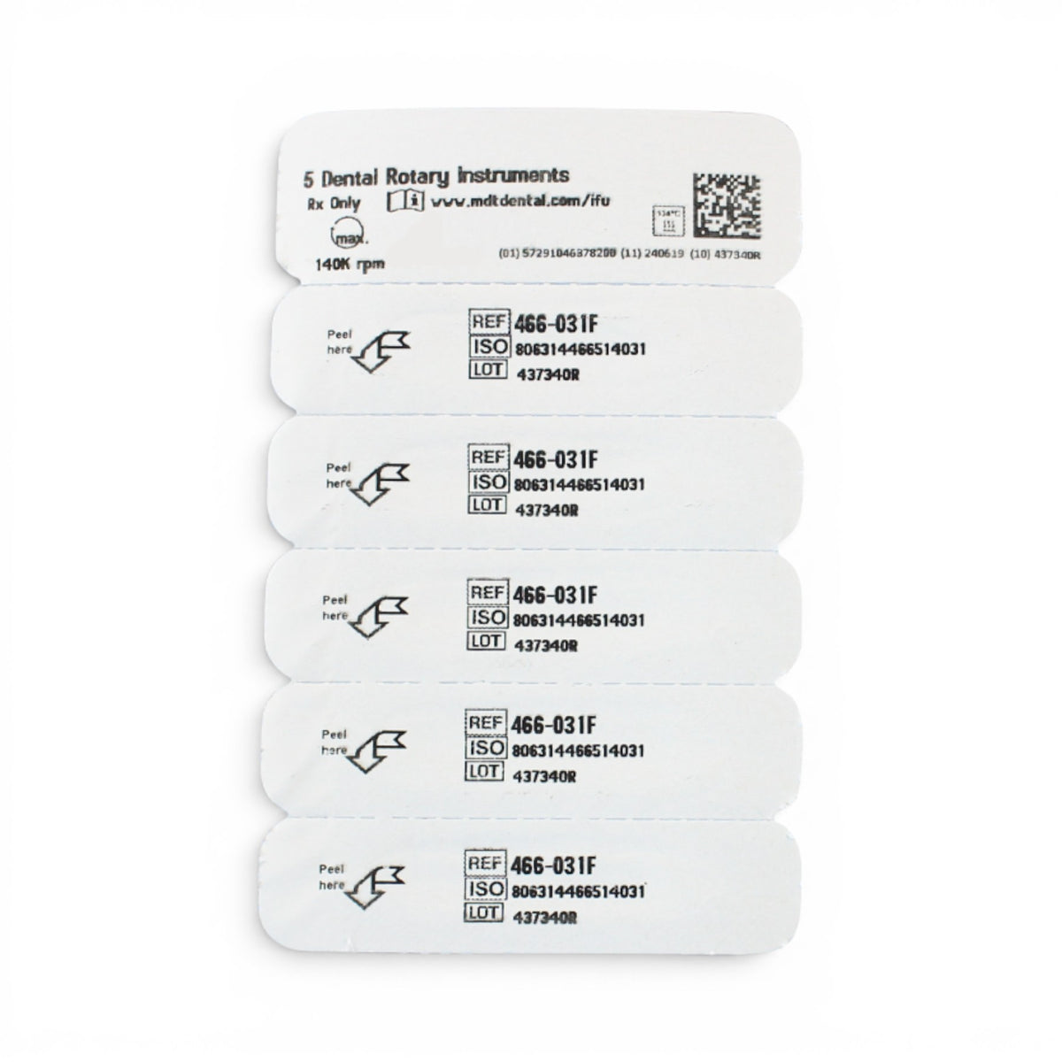 MDT FG Diamond Bur - Occlusal Trimming 833 Dental Bur, 5pcs