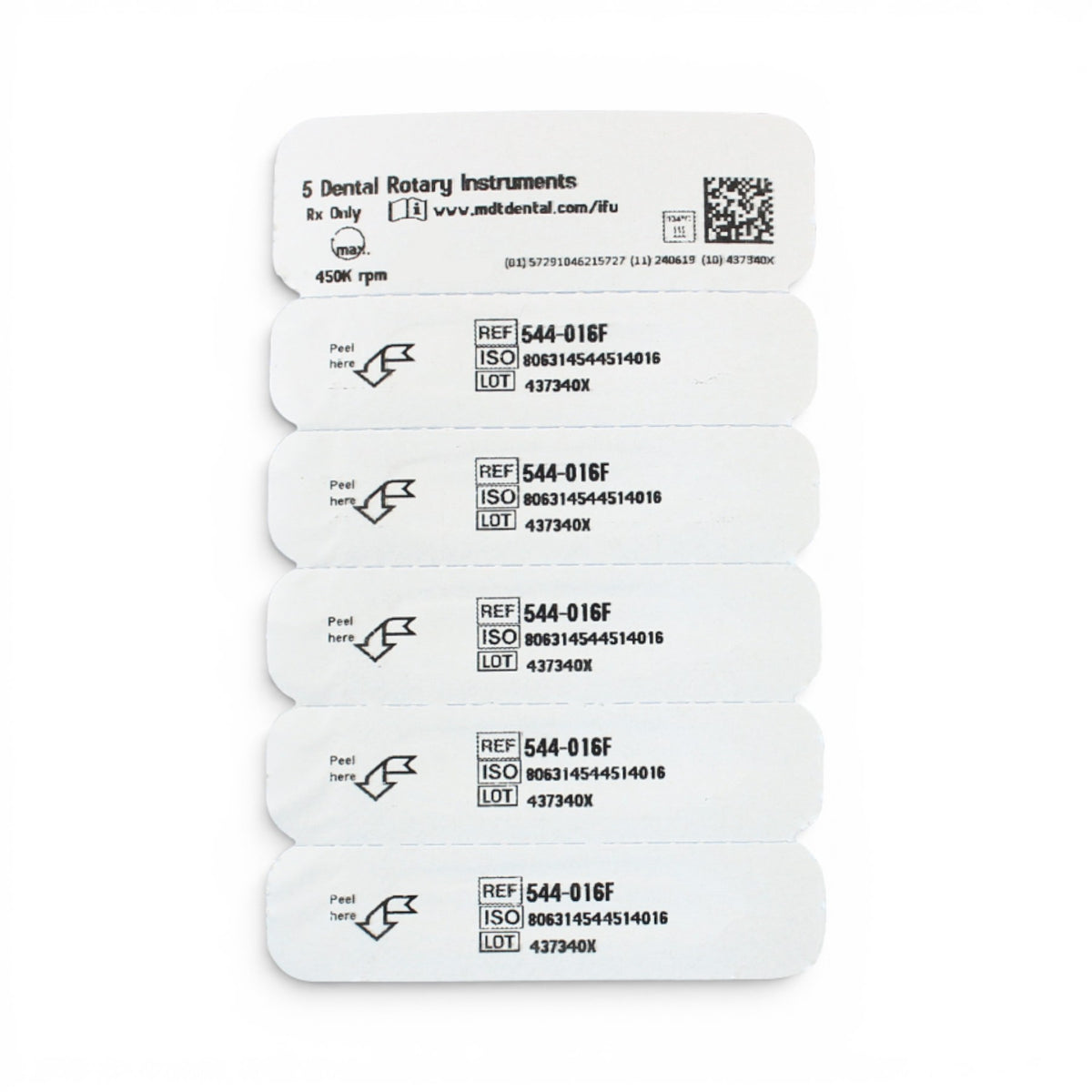 MDT FG Diamond Bur - Round Edge Taper 845KR Dental Bur, 5pcs