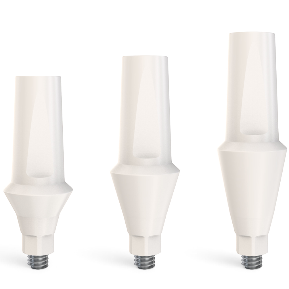 Straight Peek Temporary Anatomic Abutment Ø4.75mm for ADIN® CloseFit Conical Connection Regular Platform