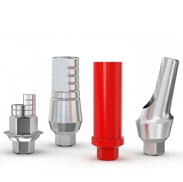 gdt dental implants prosthetics standing next to each other