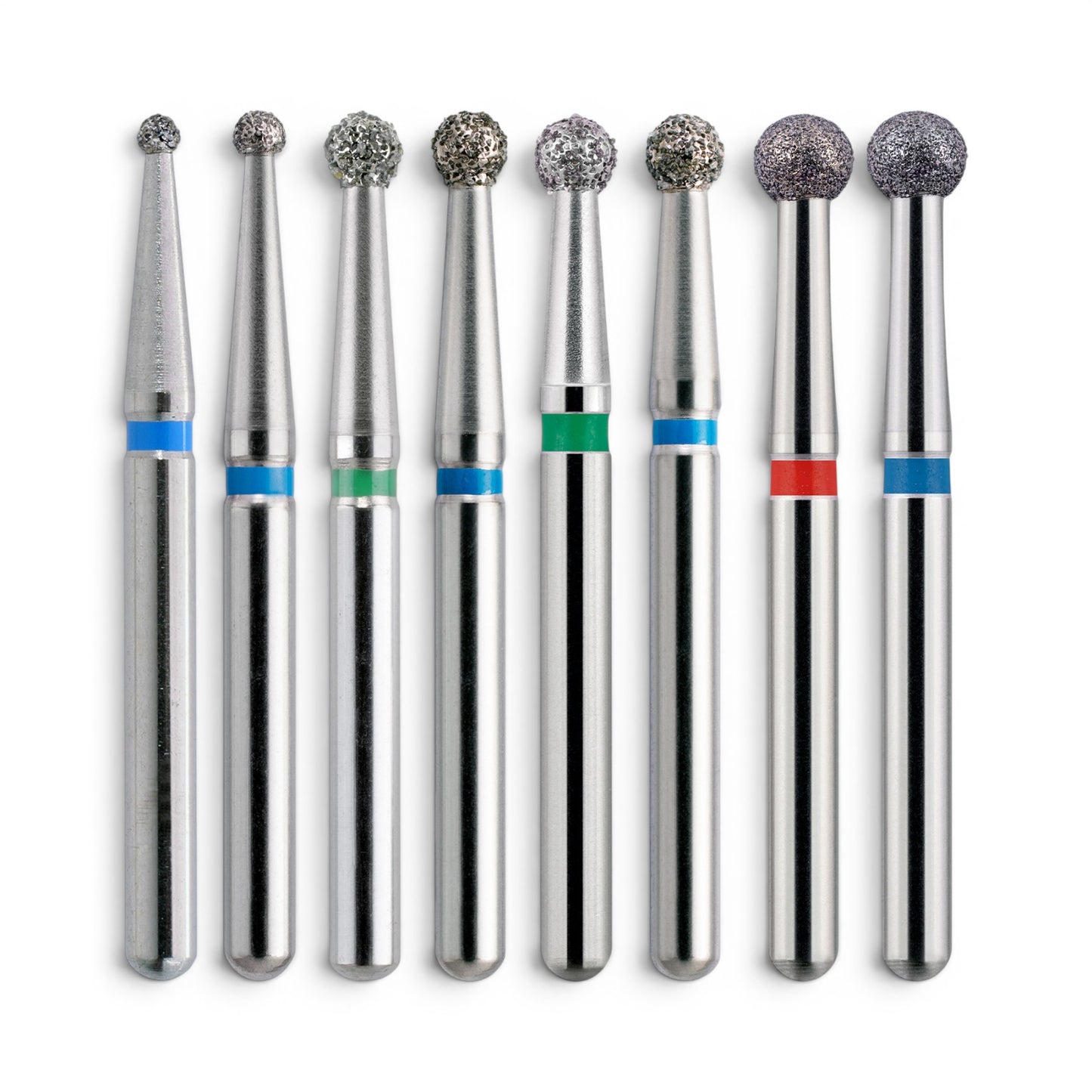 MDT FG Diamond Bur - Round 801 Dental Bur, 5pcs