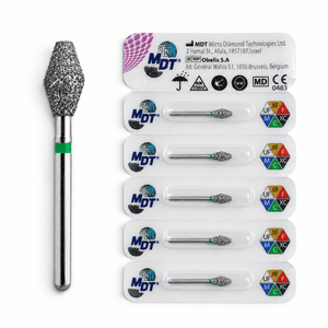 MDT FG Diamond Bur - Barrel 811 Dental Bur, 5pcs