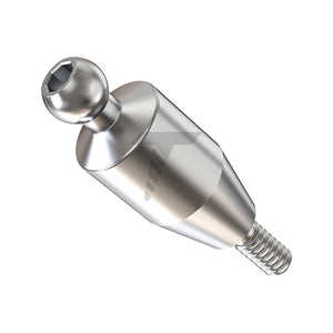 Straight Ball Attachment – Narrow Platform Conical Connection