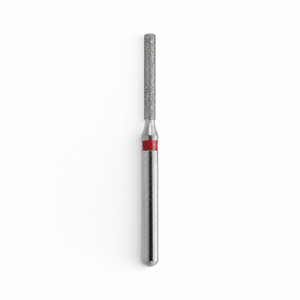 MDT FG Diamond Bur - Round Edge Cylinder 837KR Dental Bur, 5pcs