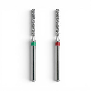 MDT FG Diamond Bur - Round Edge Cylinder 837KR Dental Bur, 5pcs