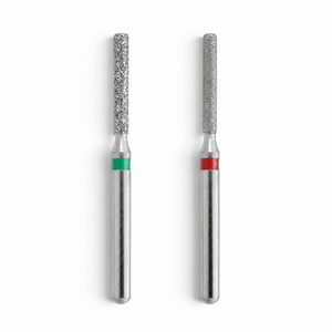 MDT FG Diamond Bur - Round Edge Cylinder 837KR Dental Bur, 5pcs