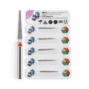 MDT FG Diamond Bur - Pointed Cone 859 Dental Bur, 5pcs