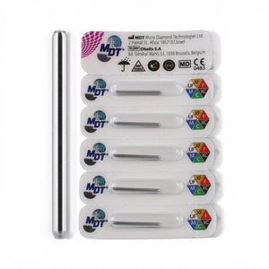 MDT FG Diamond Bur - Round End Cutting 839 Dental Bur, 5pcs