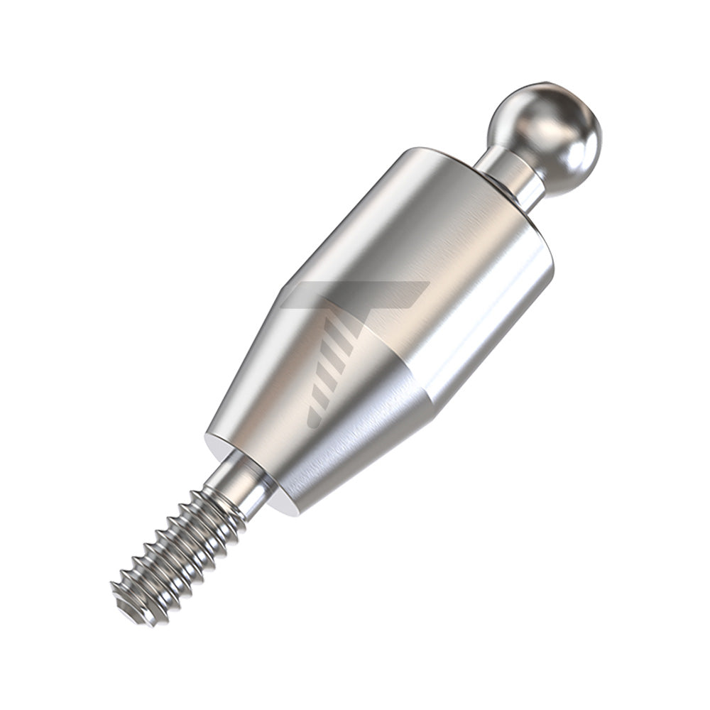 Straight Ball Attachment – Narrow Platform Conical Connection