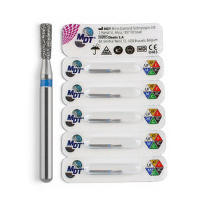 MDT FG Diamond Bur - Inverted Cone 807 Dental Bur, 5pcs