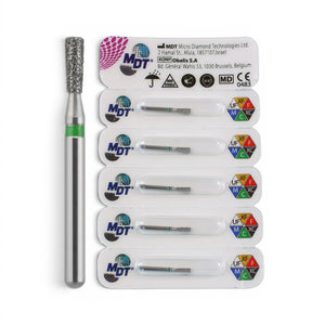 MDT FG Diamond Bur - Inverted Cone 807 Dental Bur, 5pcs