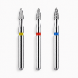 MDT FG Diamond Bur - Grenade Short Flame 390 Dental Bur, 5pcs