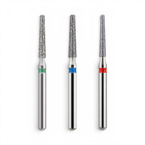 MDT FG Diamond Bur - Flat End Taper 847 Dental Bur, 5pcs