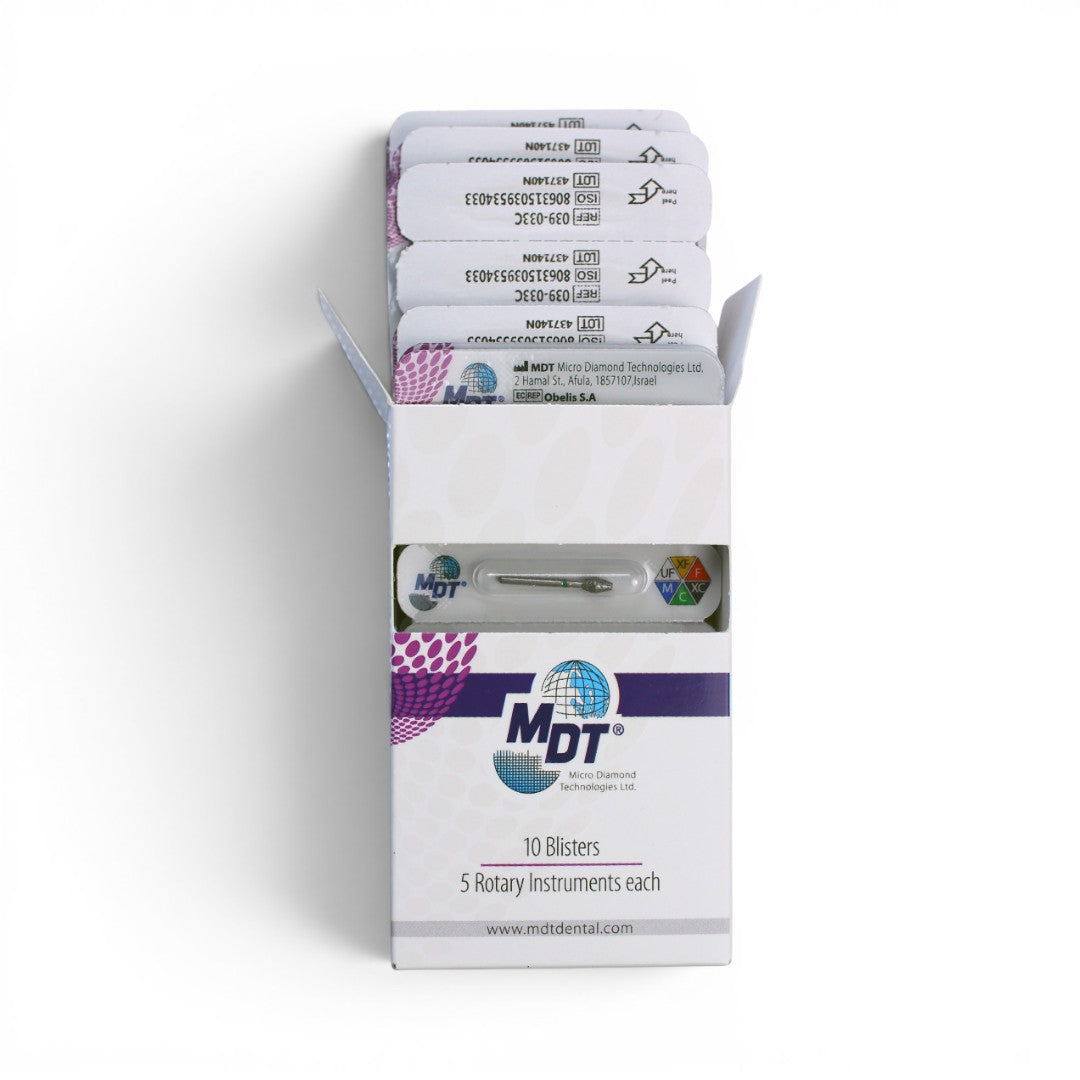 MDT FG Diamond Bur - Barrel 811 Dental Bur, 5pcs