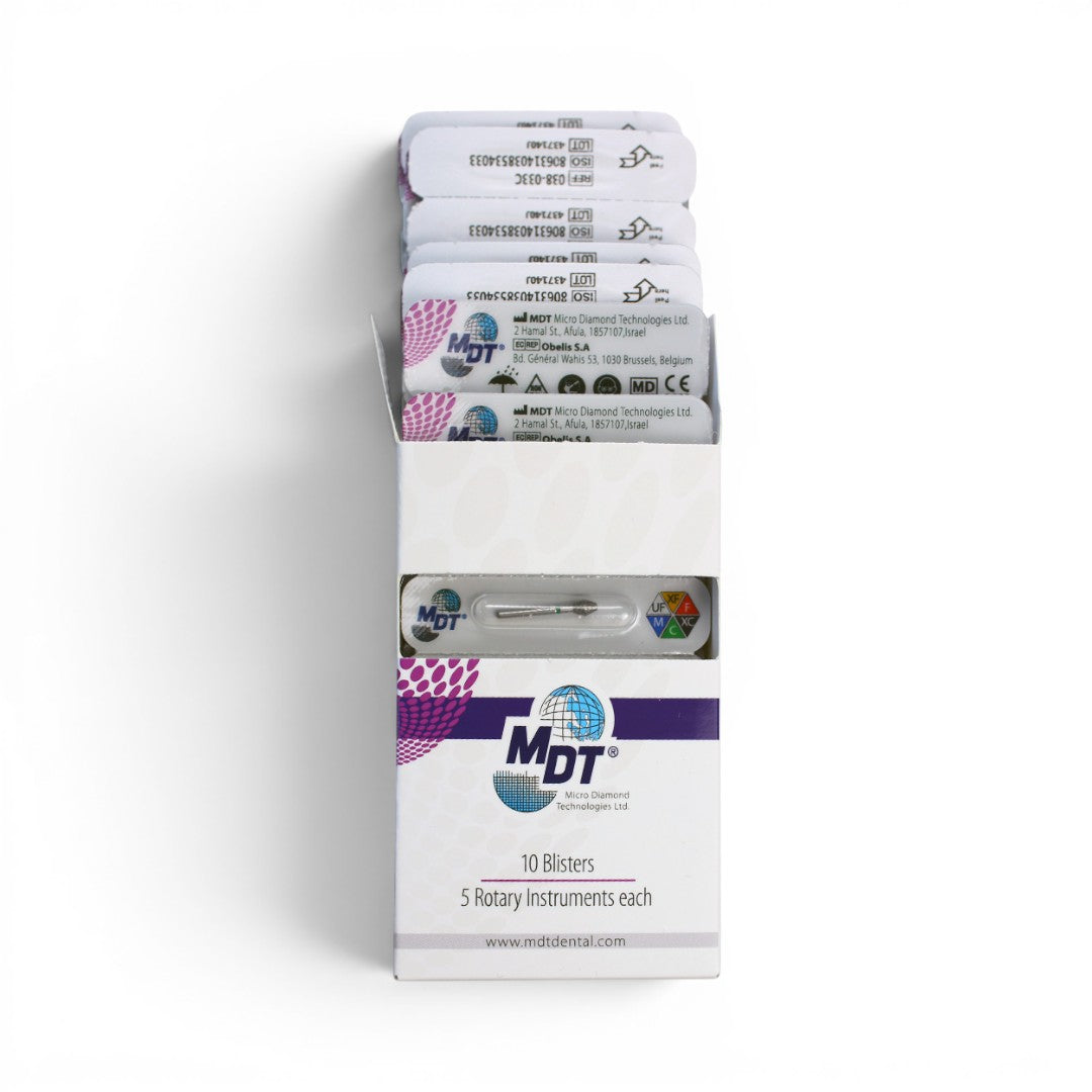 MDT FG Diamond Bur - Barrel 811S Dental Bur, 5pcs