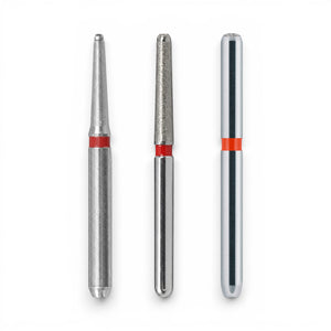 MDT FG Diamond Bur - Flat End Cutting 839R Dental Bur, 5pcs