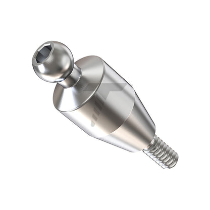 Straight Ball Attachment – Narrow Platform Conical Connection