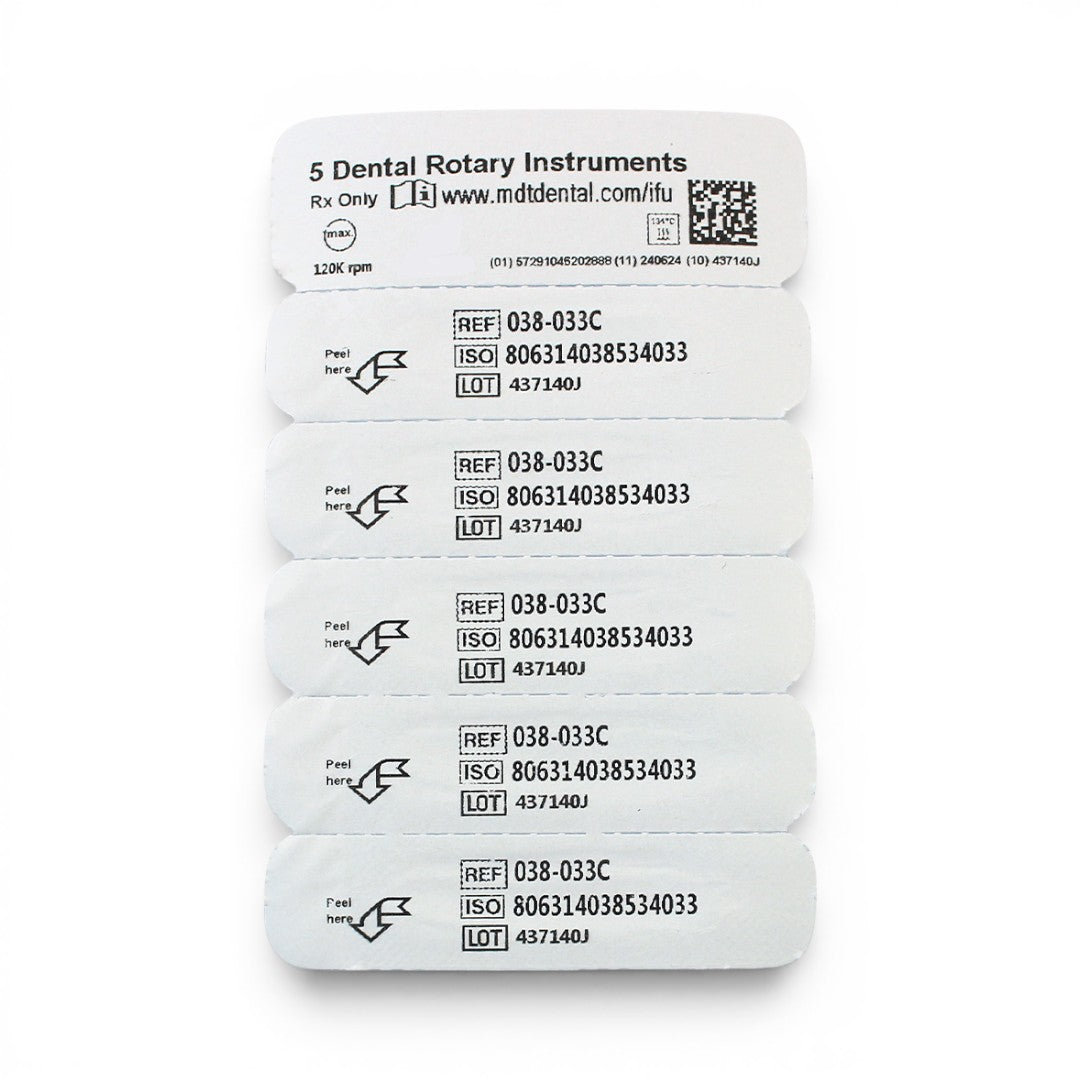 MDT FG Diamond Bur - Barrel 811S Dental Bur, 5pcs