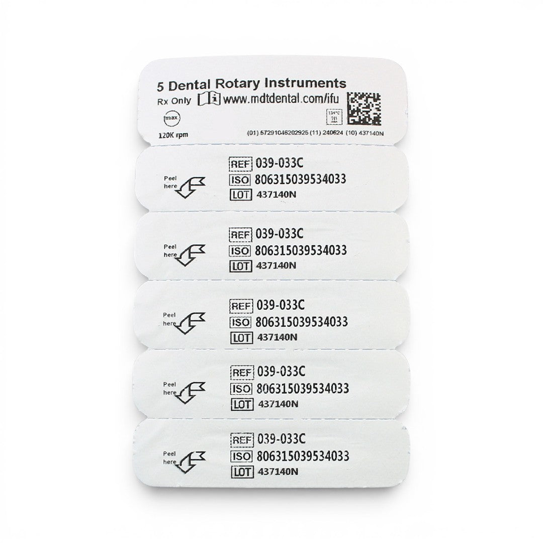 MDT FG Diamond Bur - Barrel 811 Dental Bur, 5pcs