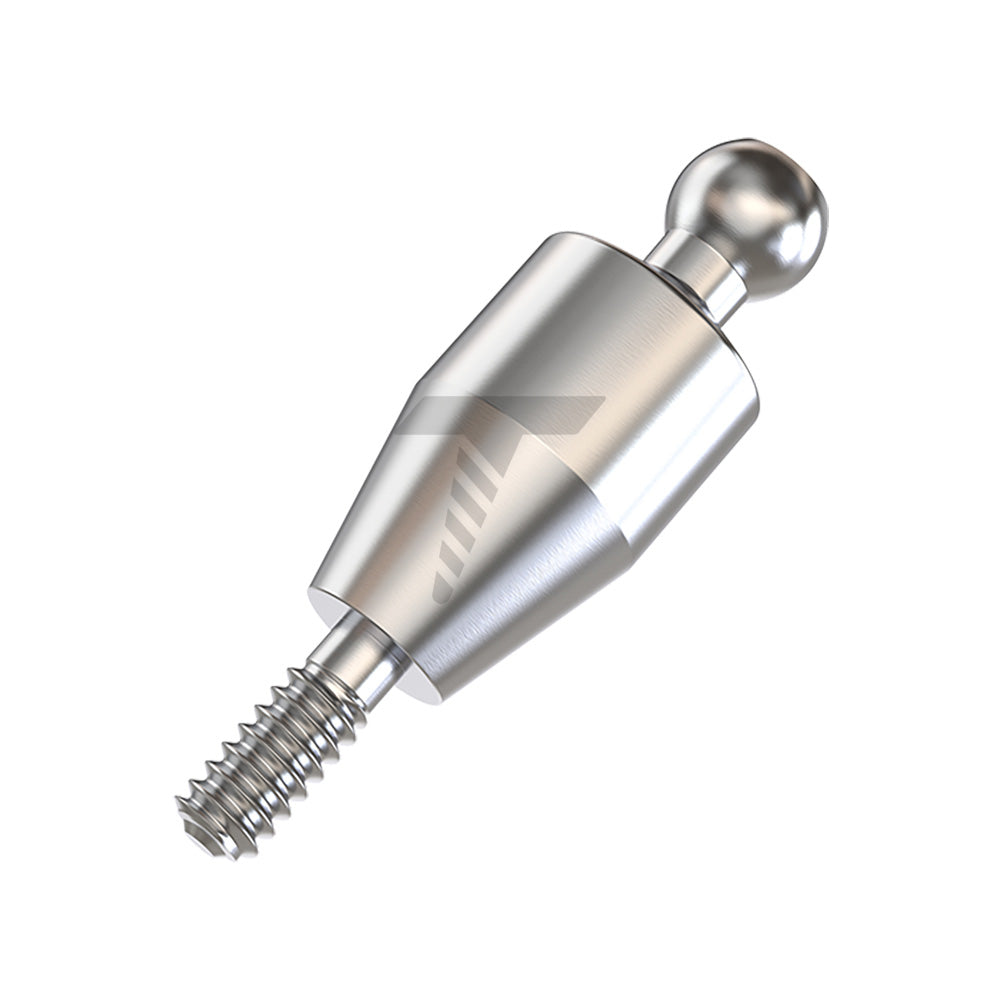 Straight Ball Attachment – Narrow Platform Conical Connection