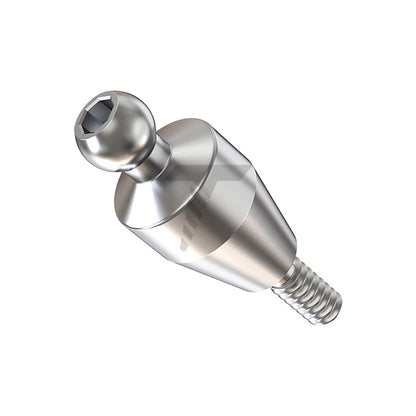 Straight Ball Attachment – Narrow Platform Conical Connection