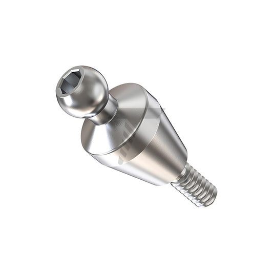 Straight Ball Attachment – Narrow Platform Conical Connection