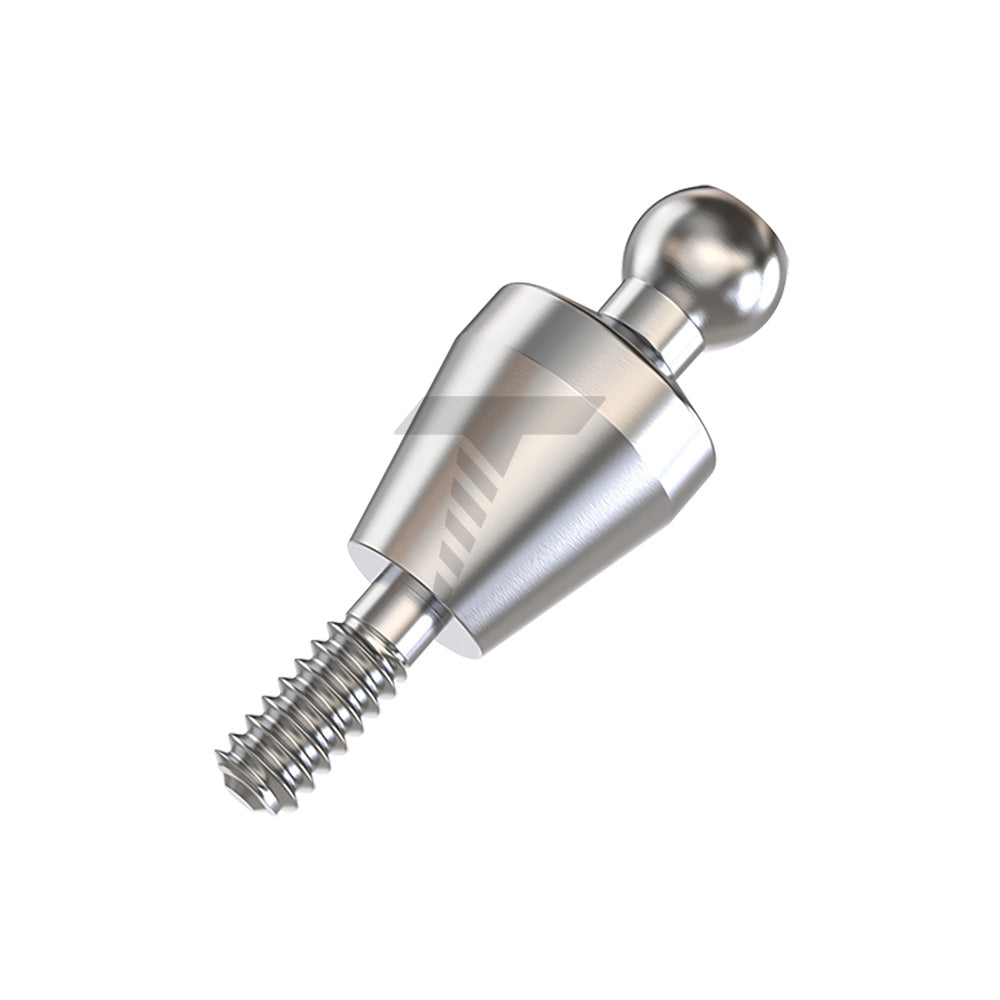 Straight Ball Attachment – Narrow Platform Conical Connection