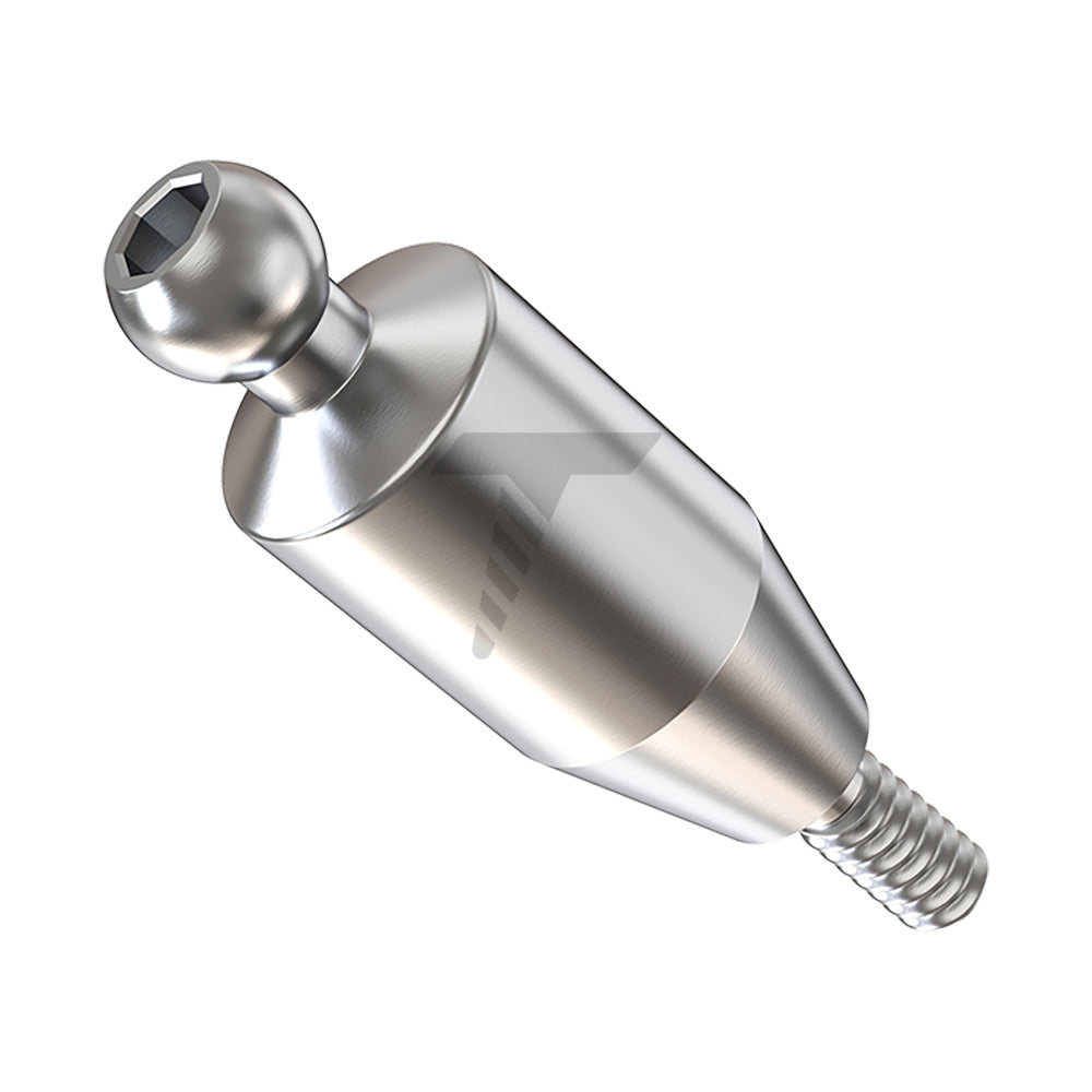 Straight Ball Attachment – Narrow Platform Conical Connection