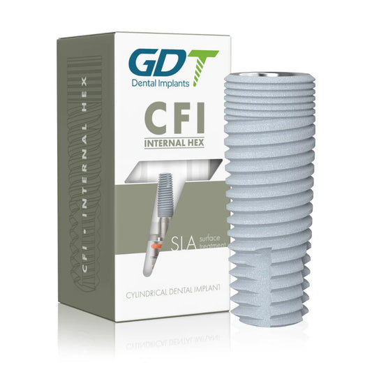 GDT CFI Cylindrical Dental Implant - Internal Hex Connection