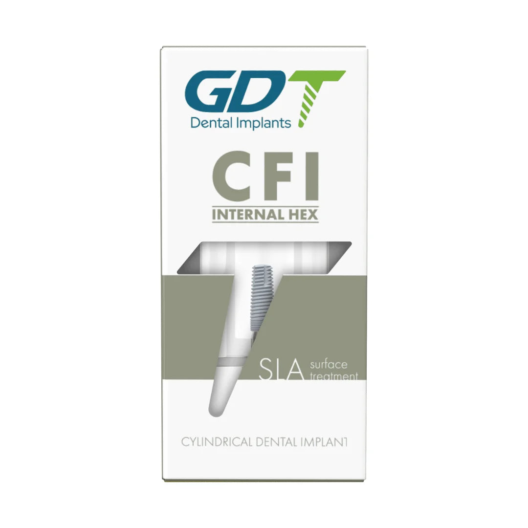 GDT CFI Cylindrical Dental Implant - Internal Hex Connection