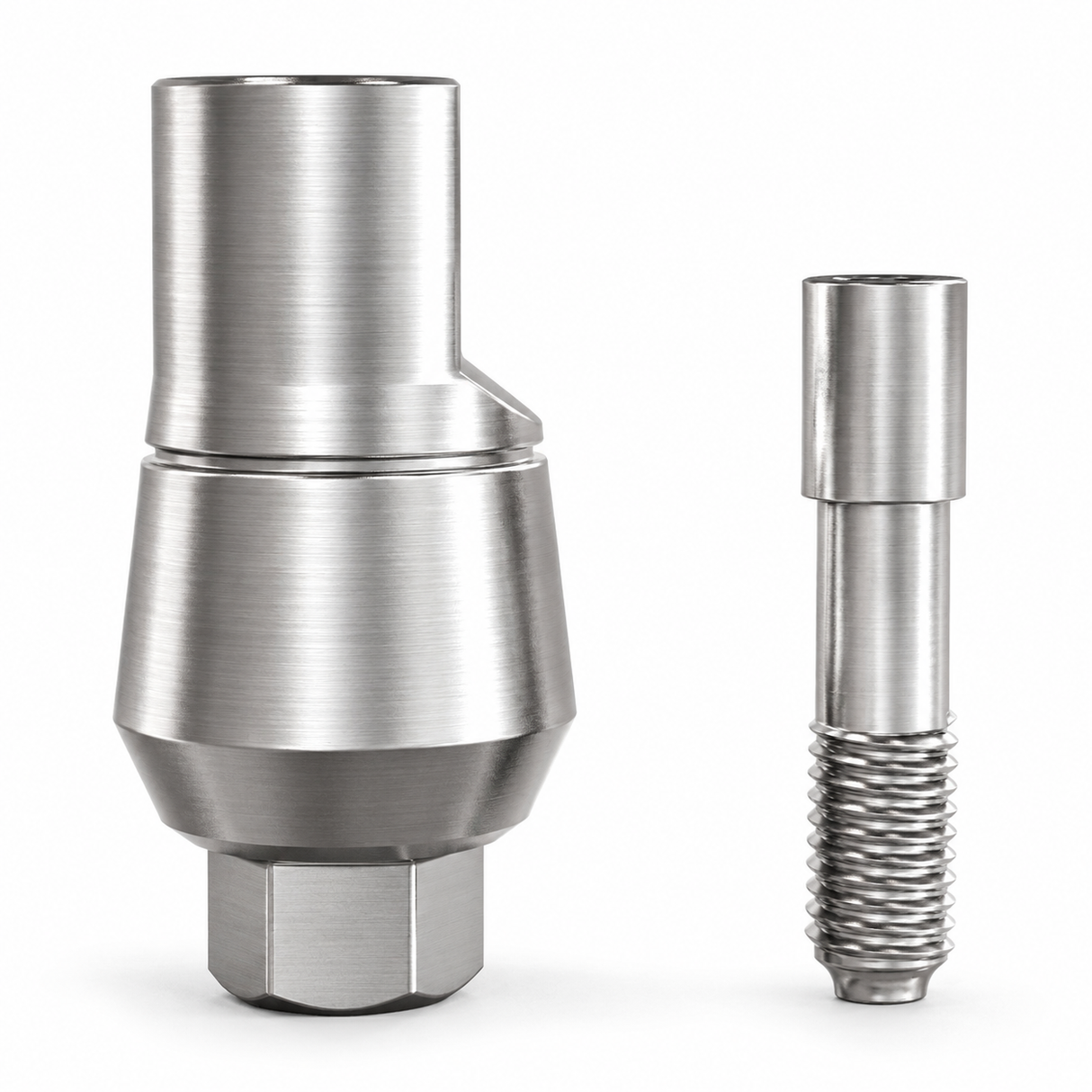 Straight Wide Emergency Profile Abutment Ø5.5mm for Zimmer® Internal Hex 4.5mm Platform