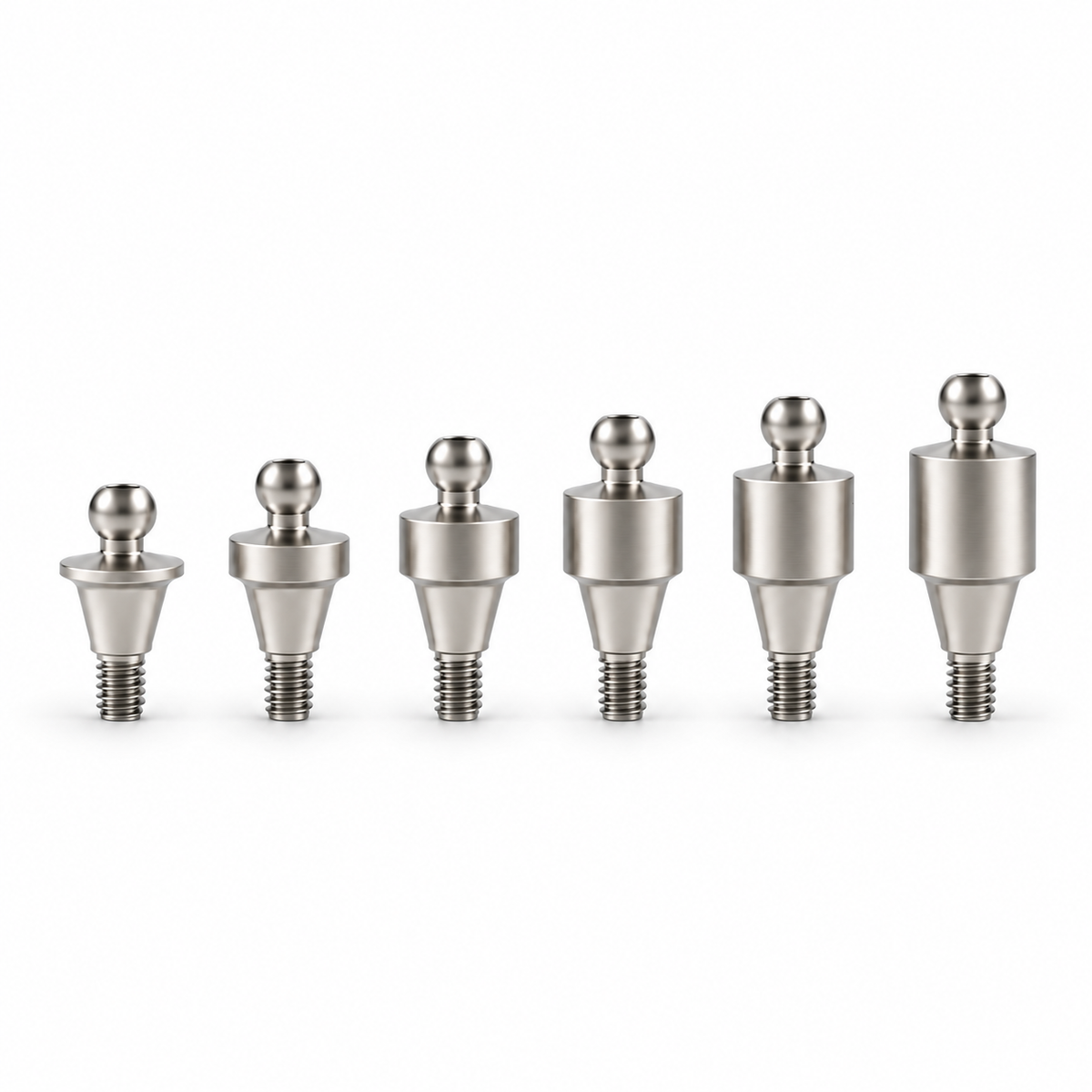 Straight Premium Ball Attachment Kit – Regular Platform Conical Connection