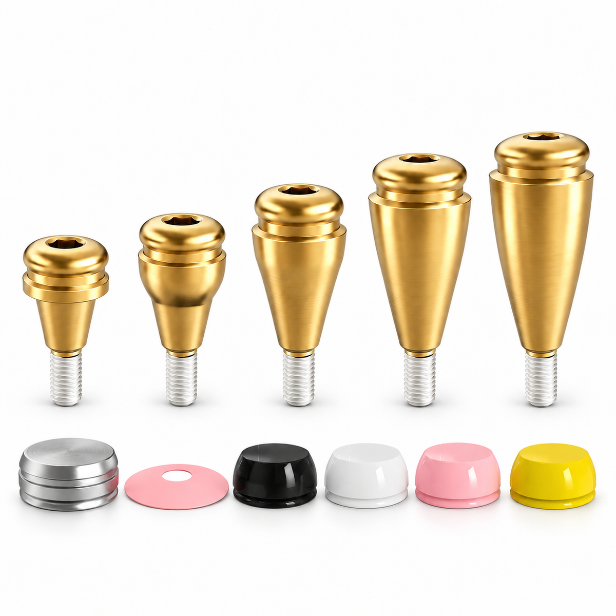 Straight Premium Click Attachment Kit – Narrow Platform Conical Connection