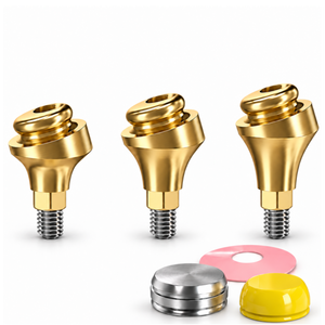 Angulated 18° Click Attachment Set – Narrow Platform Conical Connection