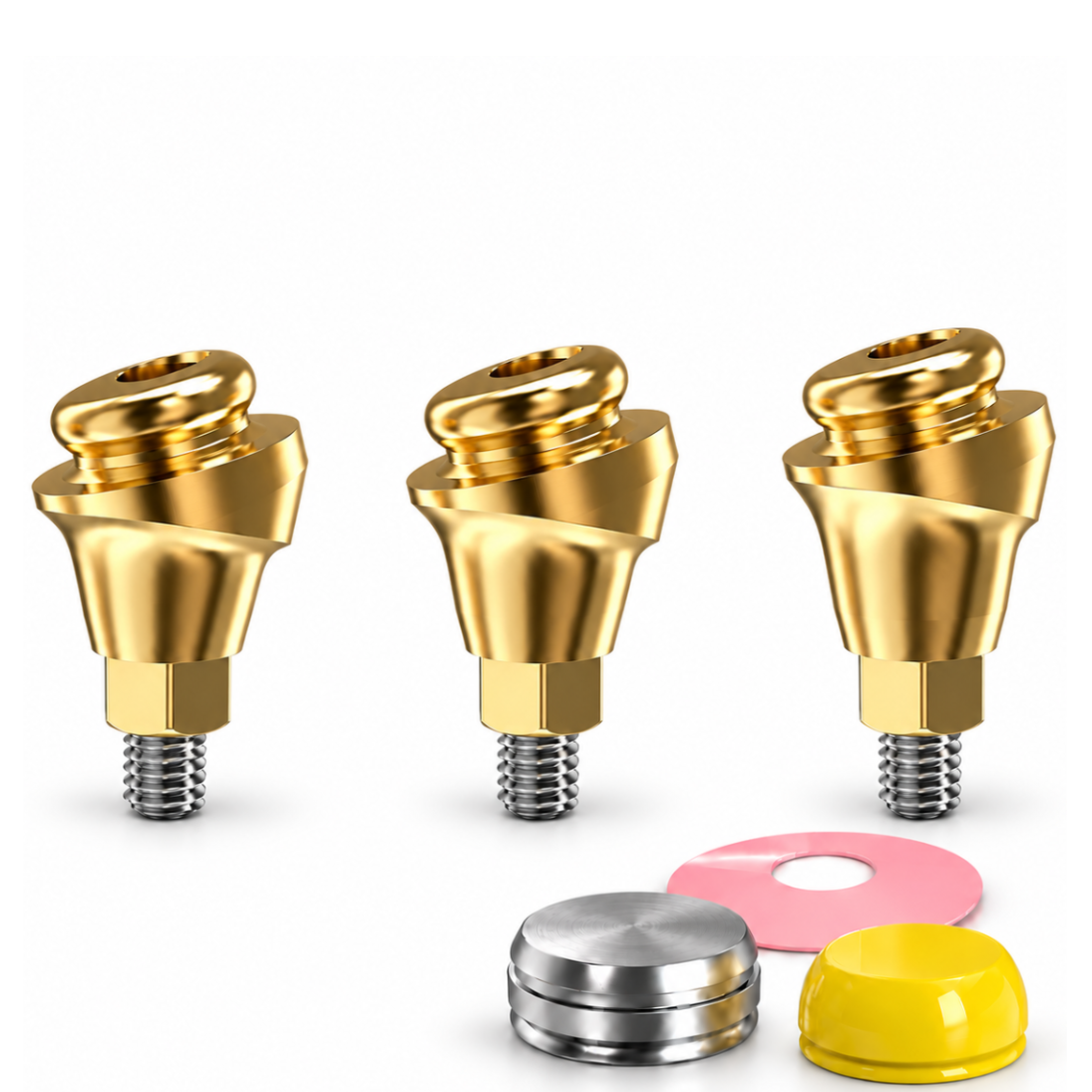 Angulated 18° Click Attachment Set – Regular Platform Conical Connection